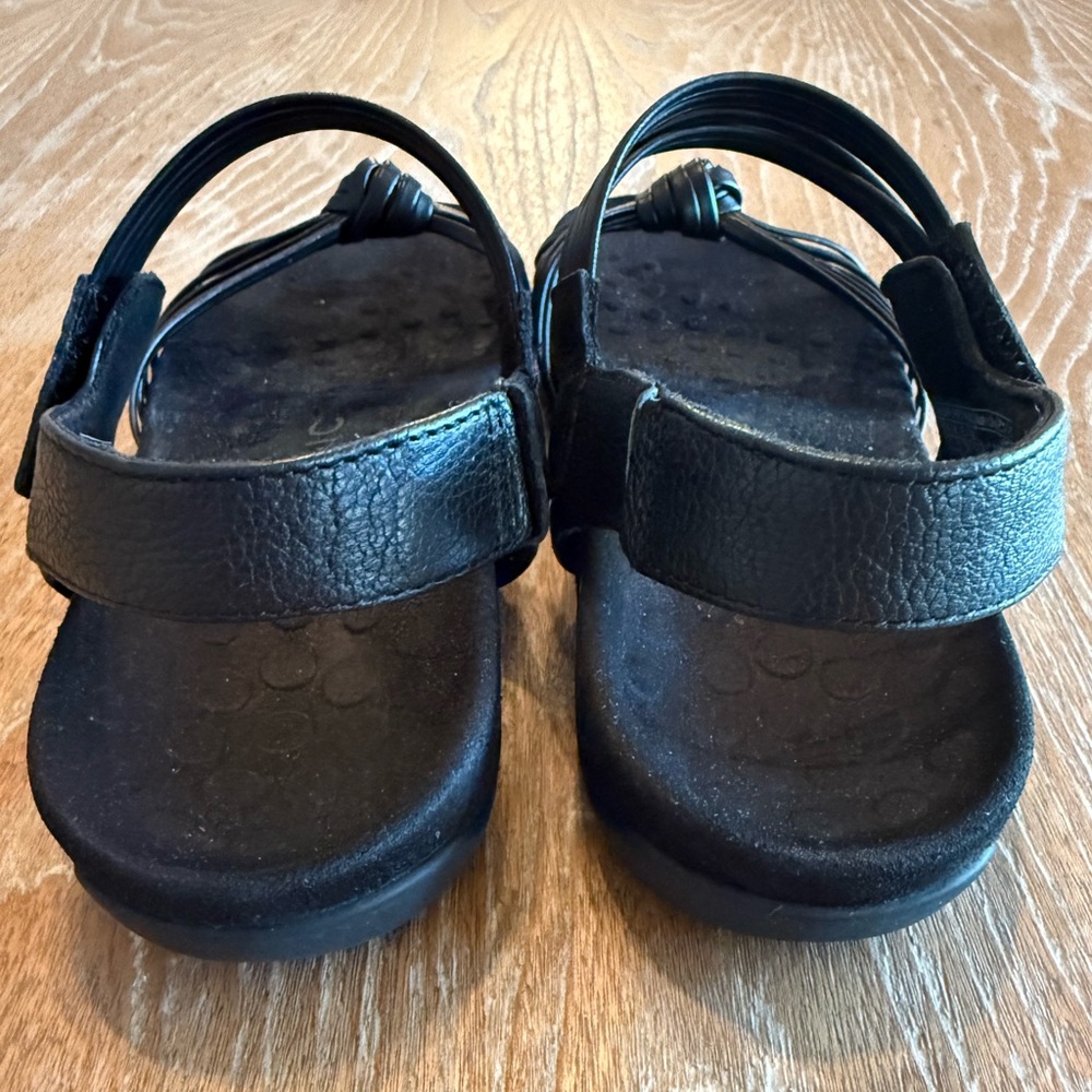 Vionic Talulah Black Leather Adjustable Straps Wo… - image 7